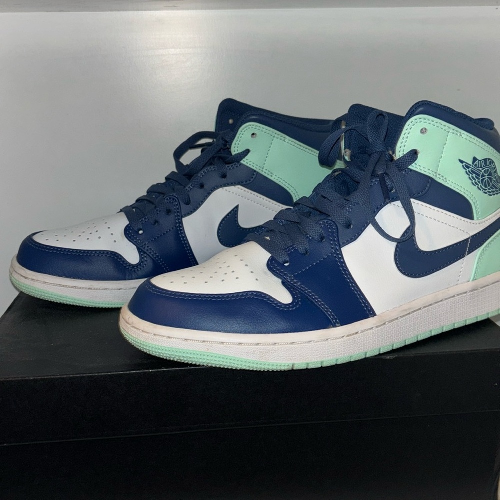 Air Jordan 1 blue and teal